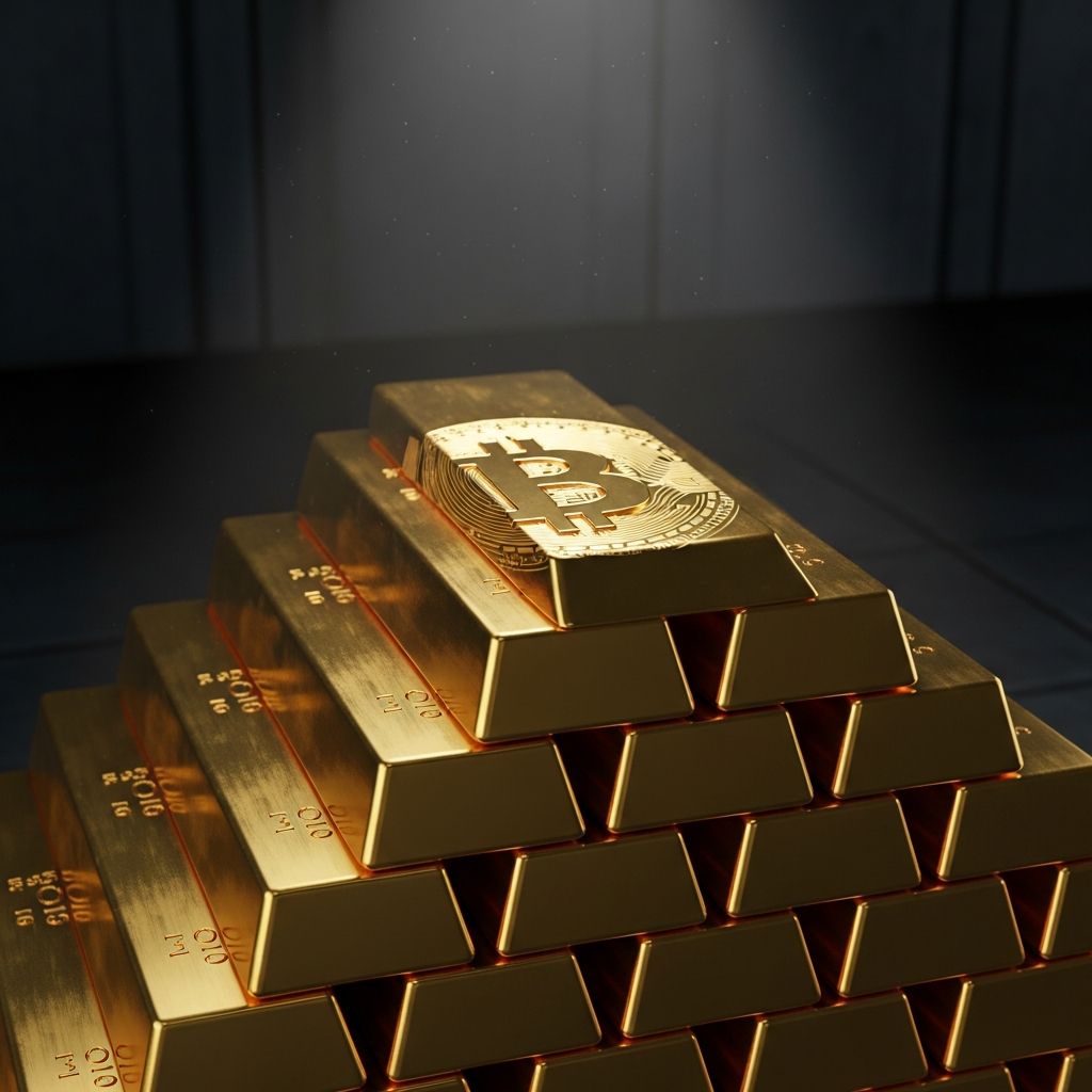 Crypto gold representing value