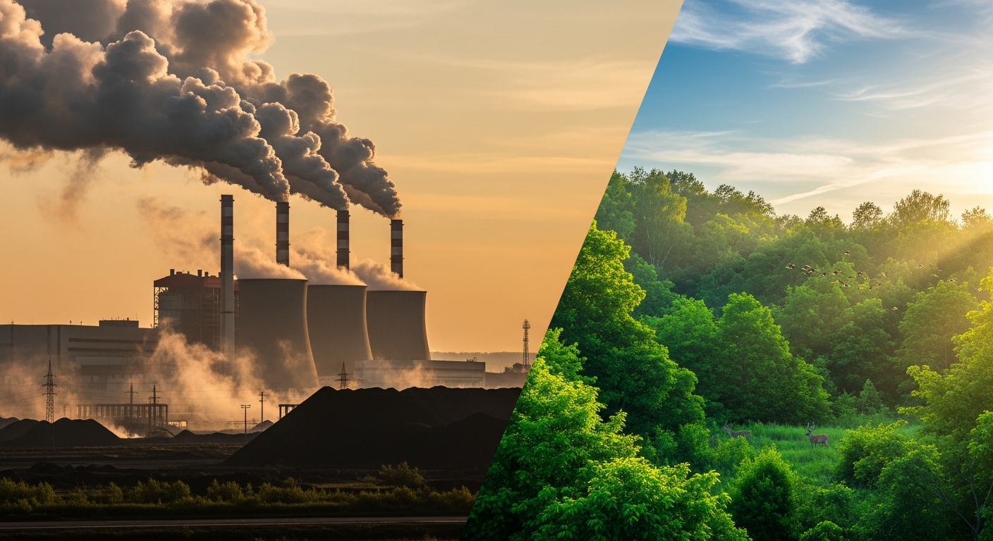 Transformation from pollution to nature